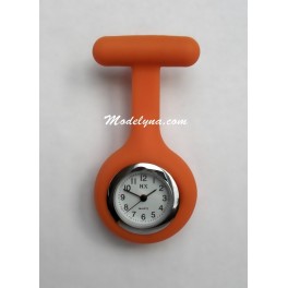 Mini Montre infirmière silicone orange