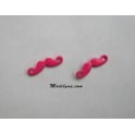 Boucles d'oreilles moustache