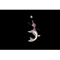 Piercing nombril fantaisie dauphin