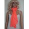 Foulard cheche saumon fluo