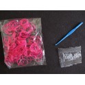 200 élastiques loom band rainbow