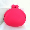 Porte-Monnaie silicone rose fluo
