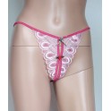 String ouvert femme rose