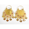 Boucles d'oreilles savoyardes fantaisie