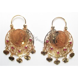 Boucles d'oreilles savoyardes fantaisie