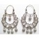 Boucles d'oreilles savoyardes plaqué argent